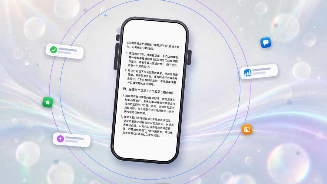 酒店点评管理CSI视图-华客数据研究院